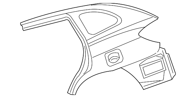 0K3YB-71300A Деталь QUARTER PANEL, LEFT