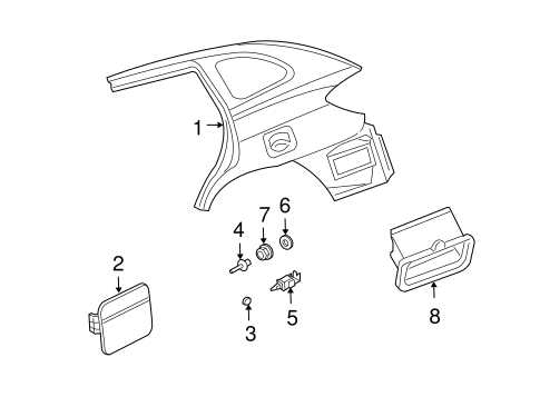 Rio QUARTER PANEL & COMPONENTS