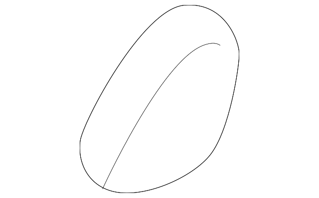WF64XDBAA Деталь SEAT BELT GUIDE, RIGHT