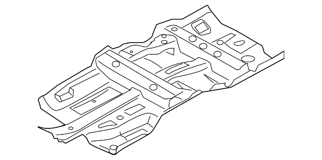 G43215UBMA Деталь FRONT FLOOR PAN, LEFT