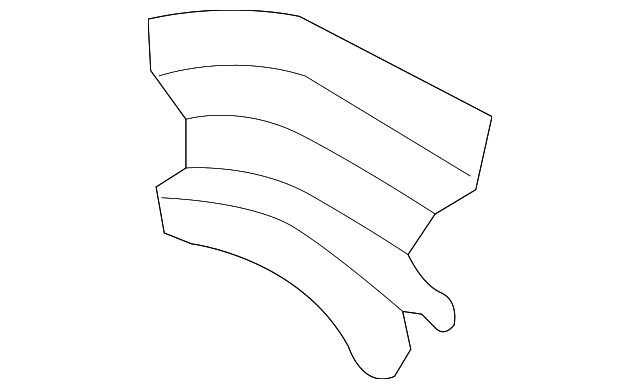 61575-0C020 Деталь BACK PANEL UPPER PLATE, RIGHT