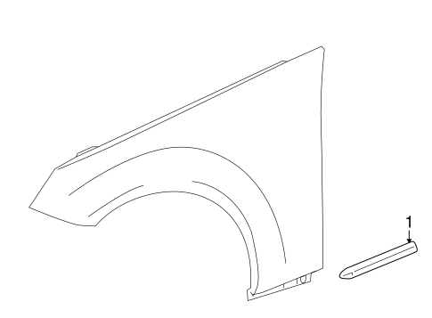 E550 EXTERIOR TRIM - FENDER