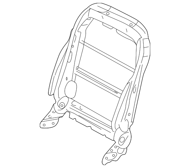 163-910-14-34 Деталь SEAT BACK FRAME, LEFT