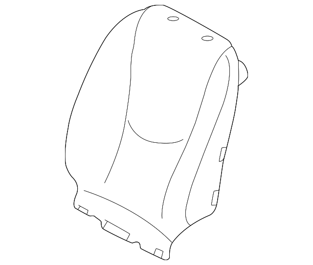 163-910-07-47-7D42 Деталь SEAT BACK COVER, LEFT