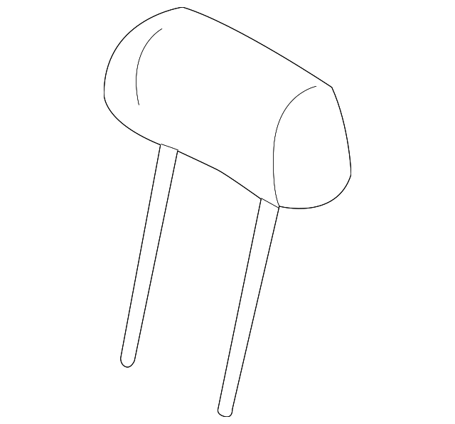 163-970-17-50-7E39 Деталь HEADREST, LEFT