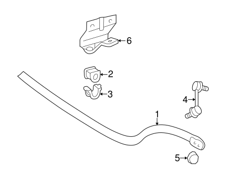 LS430 STABILIZER BAR & COMPONENTS