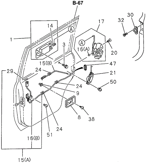SLX REAR DOOR LOCKS