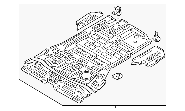 65510-B8000 Деталь REAR FLOOR PAN