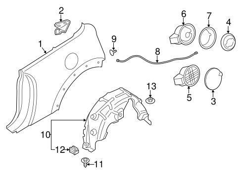 Cooper FUEL DOOR