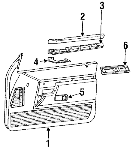 Explorer INTERIOR TRIM - FRONT DOOR