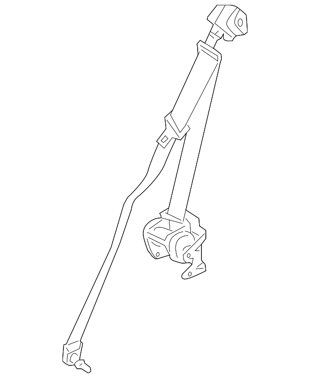 89845-ZC38A Деталь BELT & RETRACTOR, LEFT