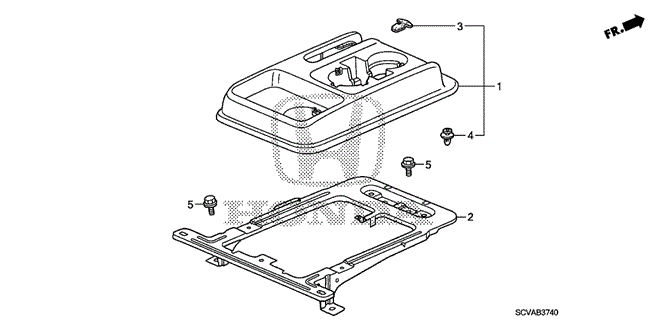 INTERIOR / BUMPER/CONSOLE (1) for 2008 Honda ELEMENT #1