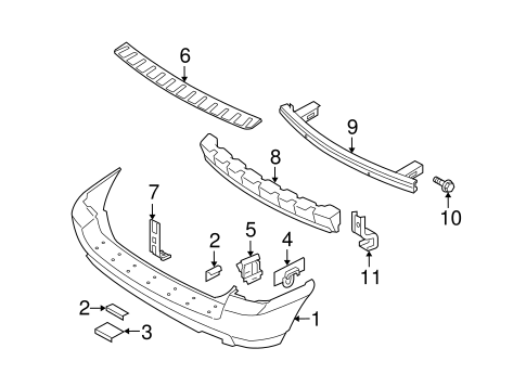 Sportage BUMPER & COMPONENTS - REAR