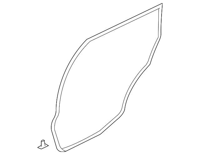 MN190391 Деталь DOOR W'STRIP, LEFT