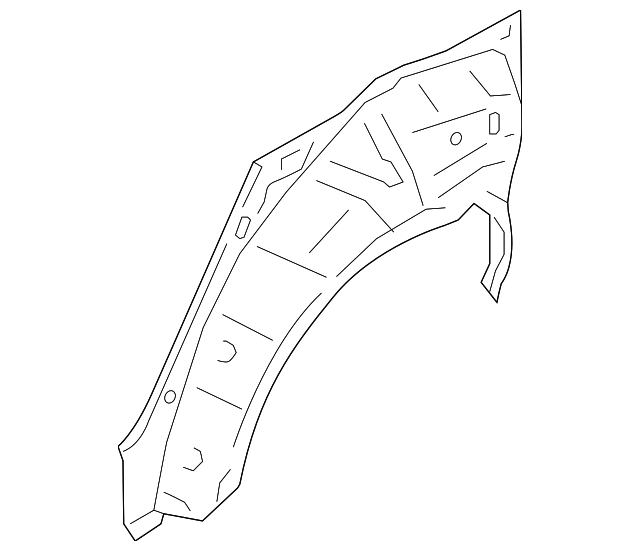 51560AL02A9P Деталь OUTER WHEELHOUSE, RIGHT