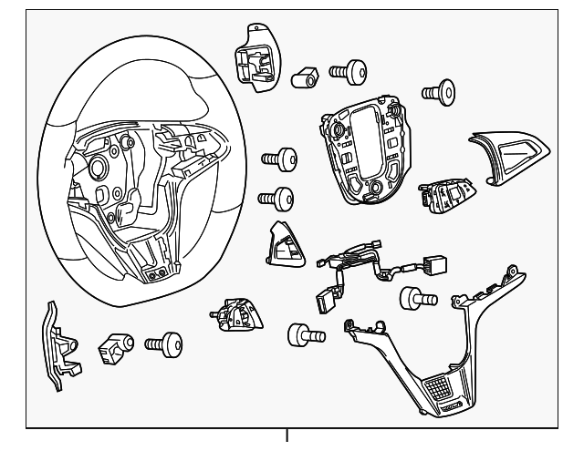 22896548 Деталь STEERING WHEEL