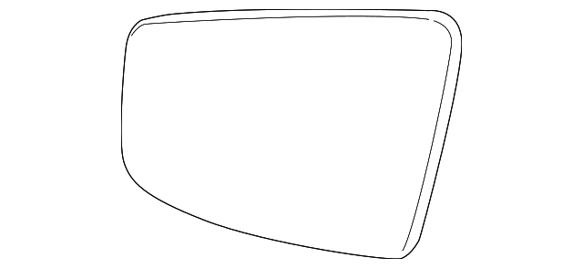 20895341 Деталь MIRROR GLASS, RIGHT