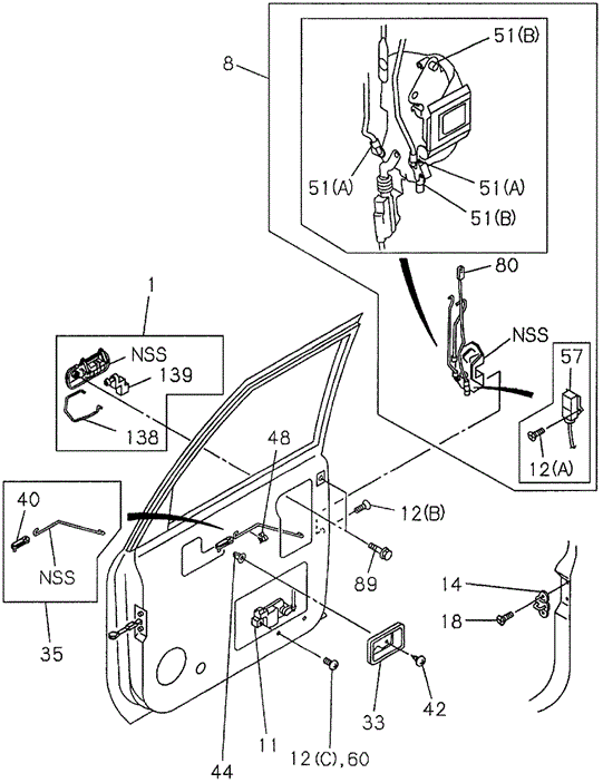 SLX FRONT DOOR LOCKS