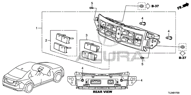 TSX SEDAN AUTO AIR CONDITIONER CONTROL