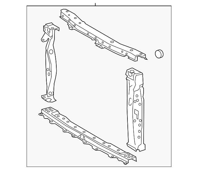 53210-74011 RADIATOR SUPPORT