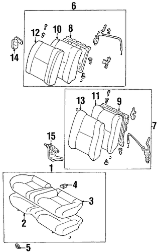 Celica REAR SEAT COMPONENTS