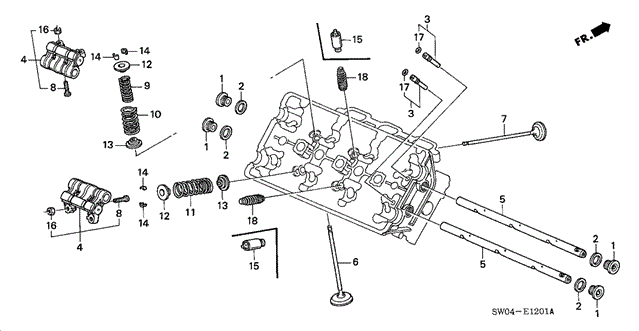 NSX VALVE - ROCKER ARM (RR.)