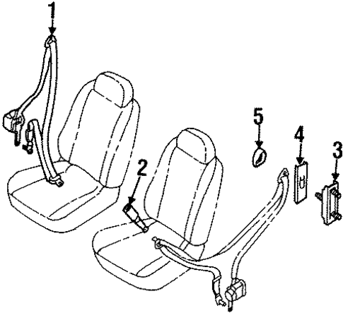 Quest FRONT SEAT BELTS