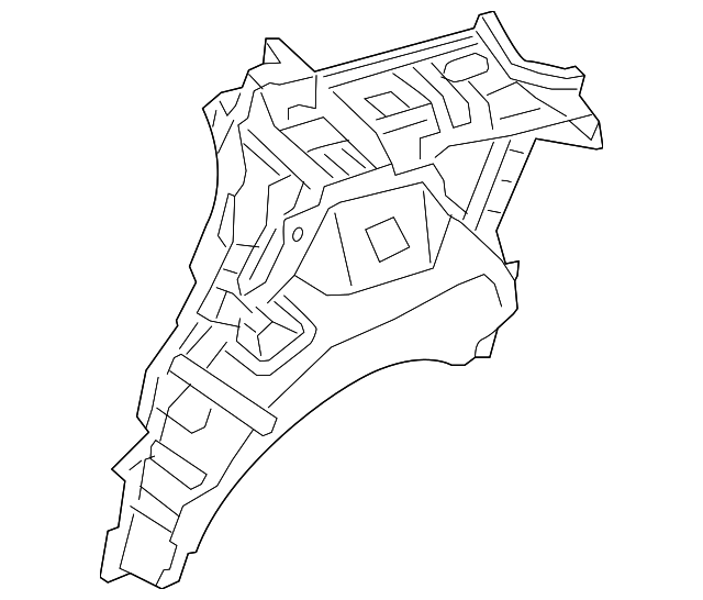 71610-B1000 Деталь INNER QTR PANEL, LEFT