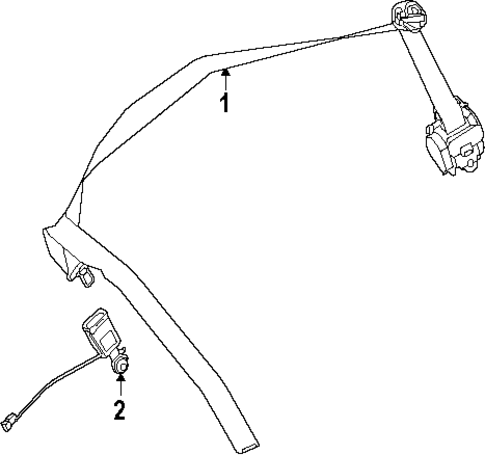 GL550 REAR SEAT BELTS 2