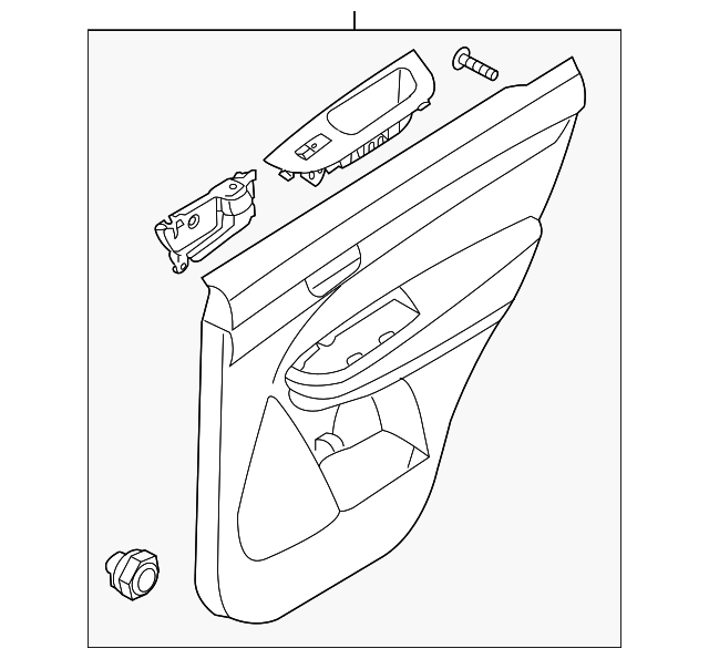 83301-1U551AKL Деталь DOOR TRIM PANEL, LEFT