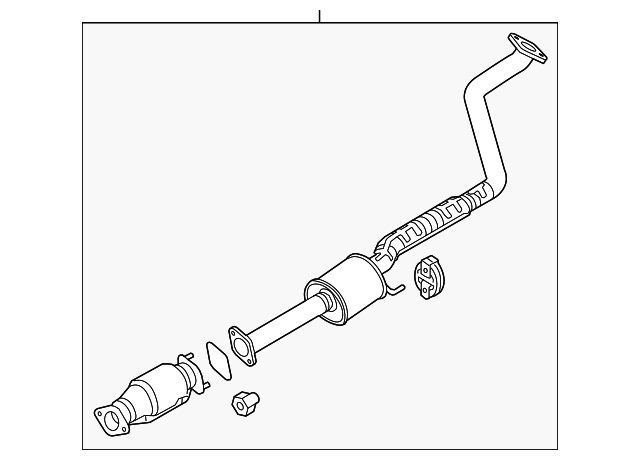 28600-A7300 CENTER MUFFLER