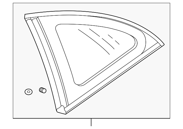 MR271747 Деталь QTR GLASS, LEFT