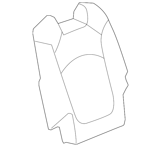 22958222 SEAT BACK COVER, RIGHT