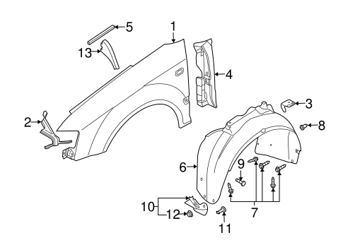 A4 FENDER & COMPONENTS