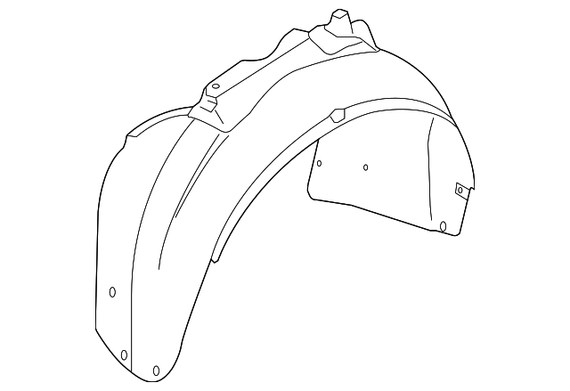 8H0-821-171 Деталь FENDER LINER, LEFT