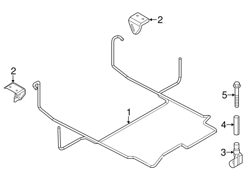 NV200 SPARE TIRE CARRIER