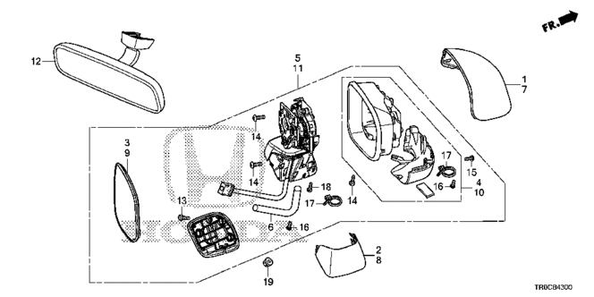 CIVIC SEDAN MIRROR (1)