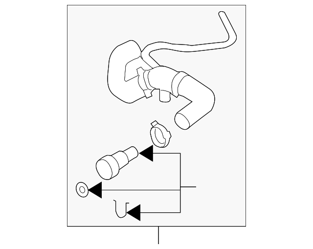 1J0-122-101-CG Деталь UPPER HOSE