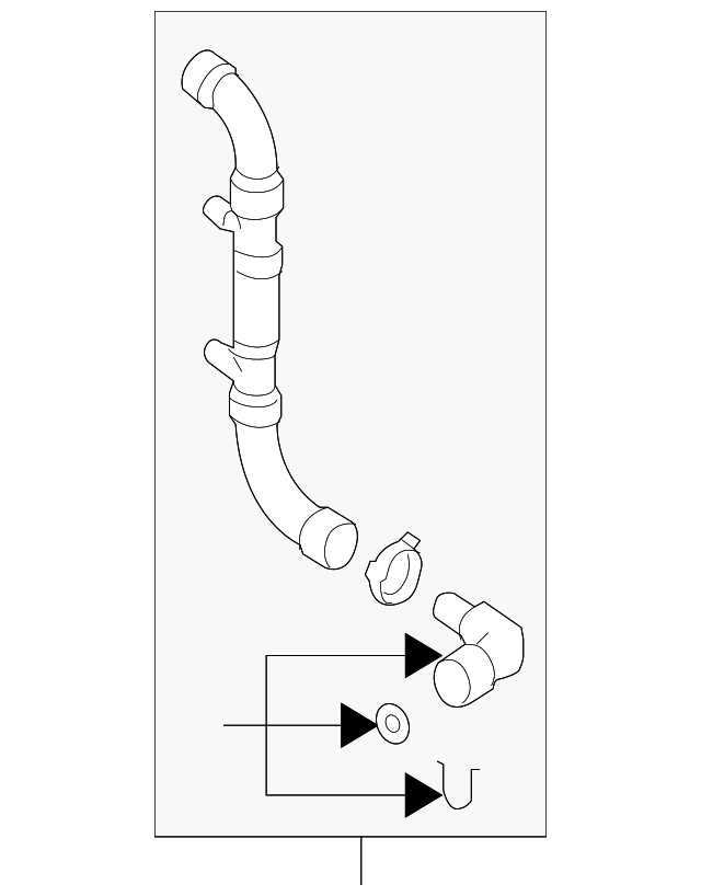1J0-122-051-BG Деталь LOWER HOSE