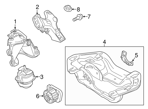 X6 ENGINE & TRANS MOUNTING