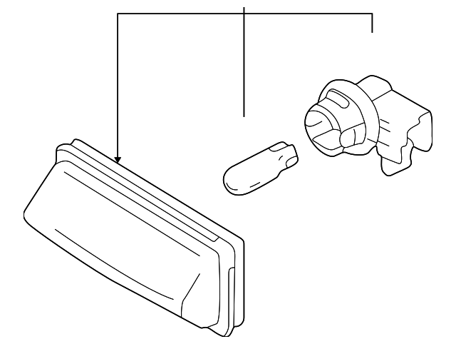 3591055G00 Деталь LICENSE LAMP, RIGHT