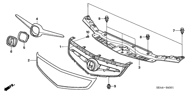 TSX SEDAN FRONT GRILLE (2)