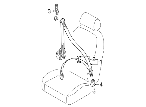 A4 Quattro FRONT SEAT BELTS