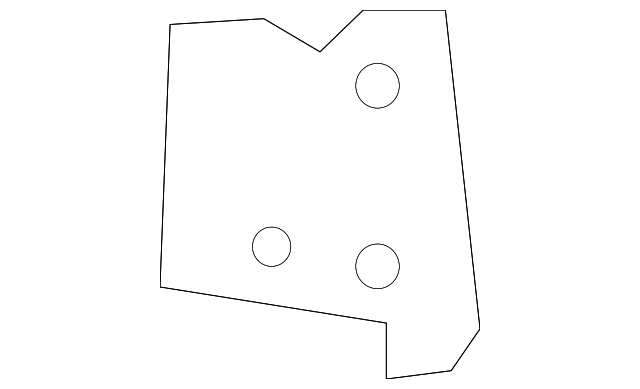 15981707 Деталь REAR REINF, LEFT