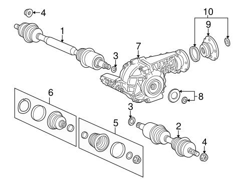 ML55 AMG CARRIER & FRONT AXLES