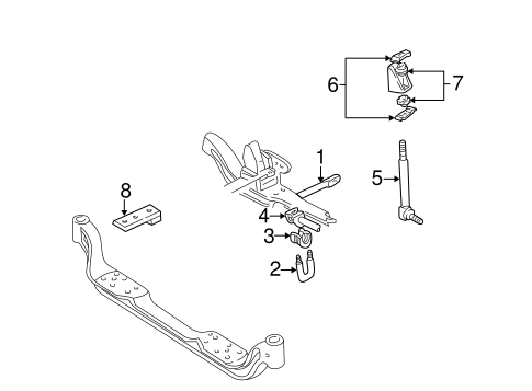 C2500 STABILIZER BAR & COMPONENTS