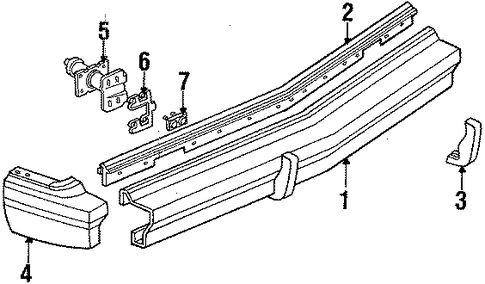 Chevette REAR BUMPER