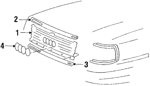 5000 Quattro GRILLE & COMPONENTS