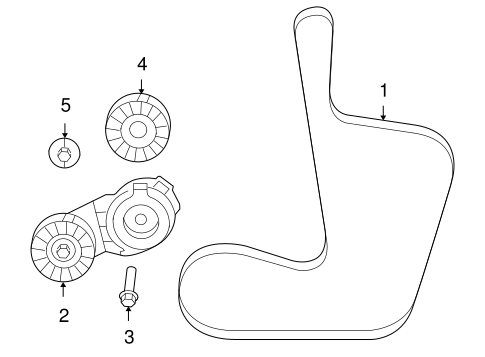 Routan BELTS & PULLEYS