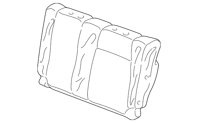 82521-S9V-A01ZC Деталь COVER, L. RR. SEAT-BACK TRIM *YR203L* (S